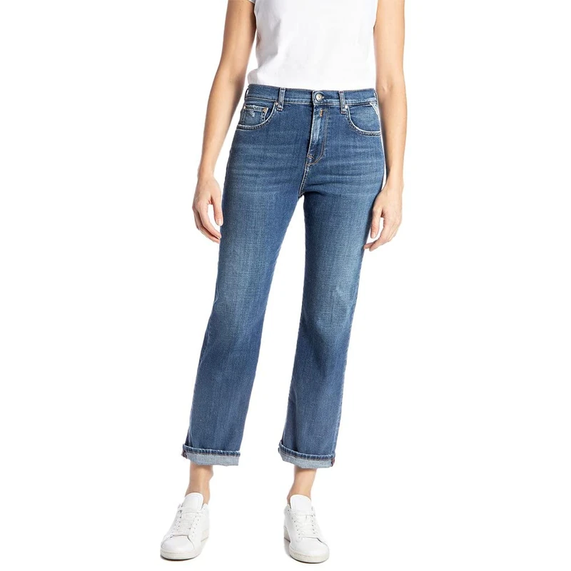 REPLAY Women's Rayah Jeans, Blu (009 Blu Medio), 26W / 30L