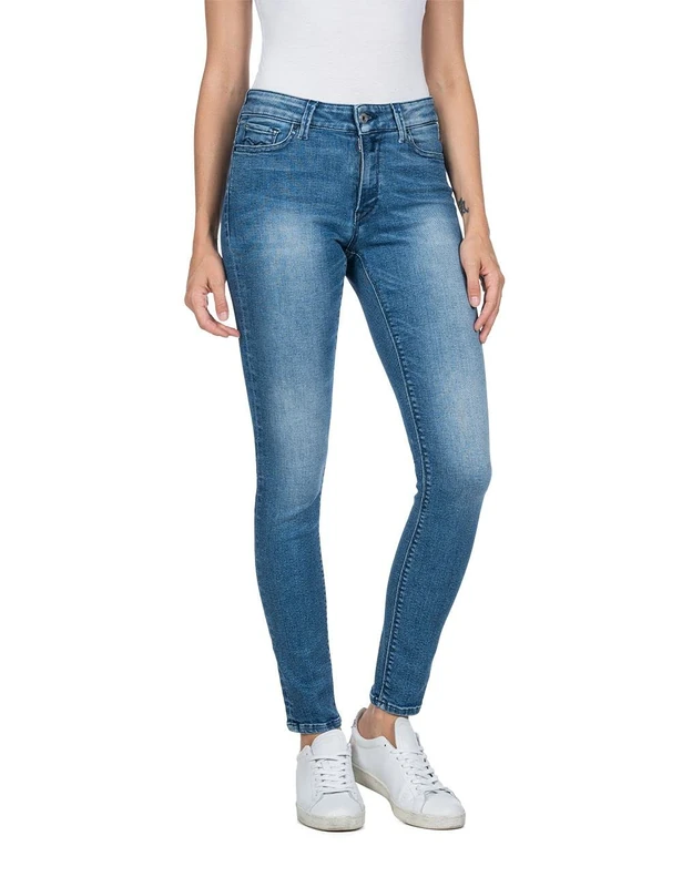 REPLAY Women's WHW689 Luzien C-Stretch Jeans, 009 Azul Medio, 2732