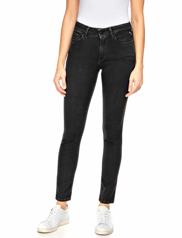 REPLAY Women's Luzien Jeans, 098 Negro, 27W / 32L