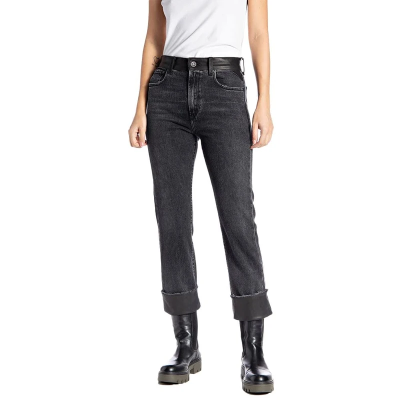 REPLAY Women's SHARLJN Jeans, 098 Black, 2330