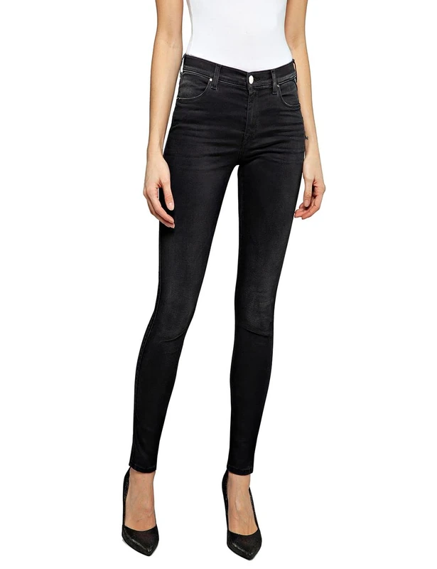 REPLAY Women's WHW689 Luzien Hyper Cloud Jeans, Black 098, 26W / 32L