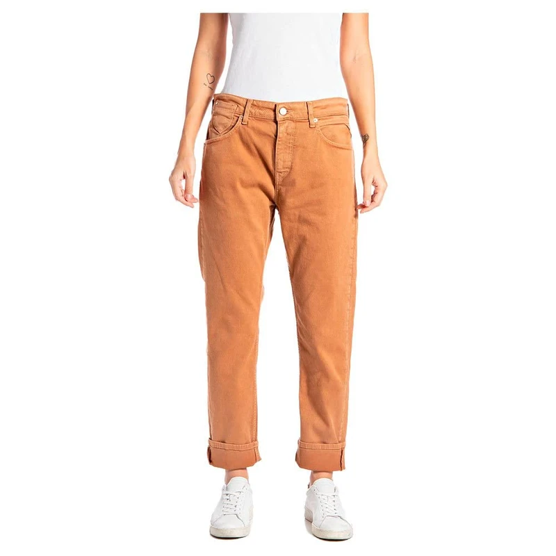 REPLAY Women's Marty Jeans, 320 Duck Brown, 27W x 28L