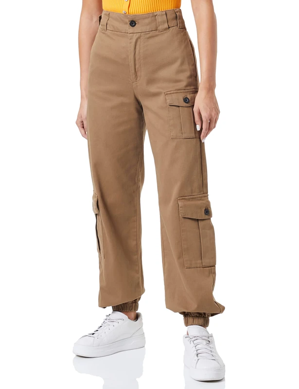 REPLAY Women's W8040 Slacks, 229 Khaki, (26W) EU