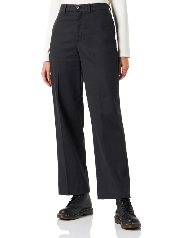REPLAY Women's W8021 .000.84491 Trousers, 099 Blackboard, 25