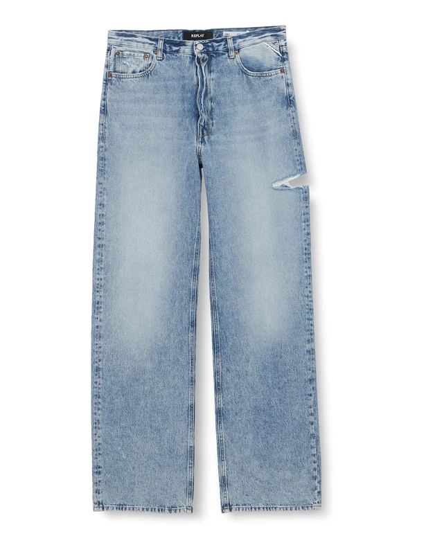 REPLAY Women's Laelj Jeans, 010 Light Blue, 29W x 34L