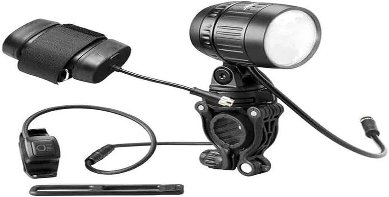 busch+müller Unisex - Adult Lumotec IQ-XM Speed Battery LED Headlight, Black, One Size