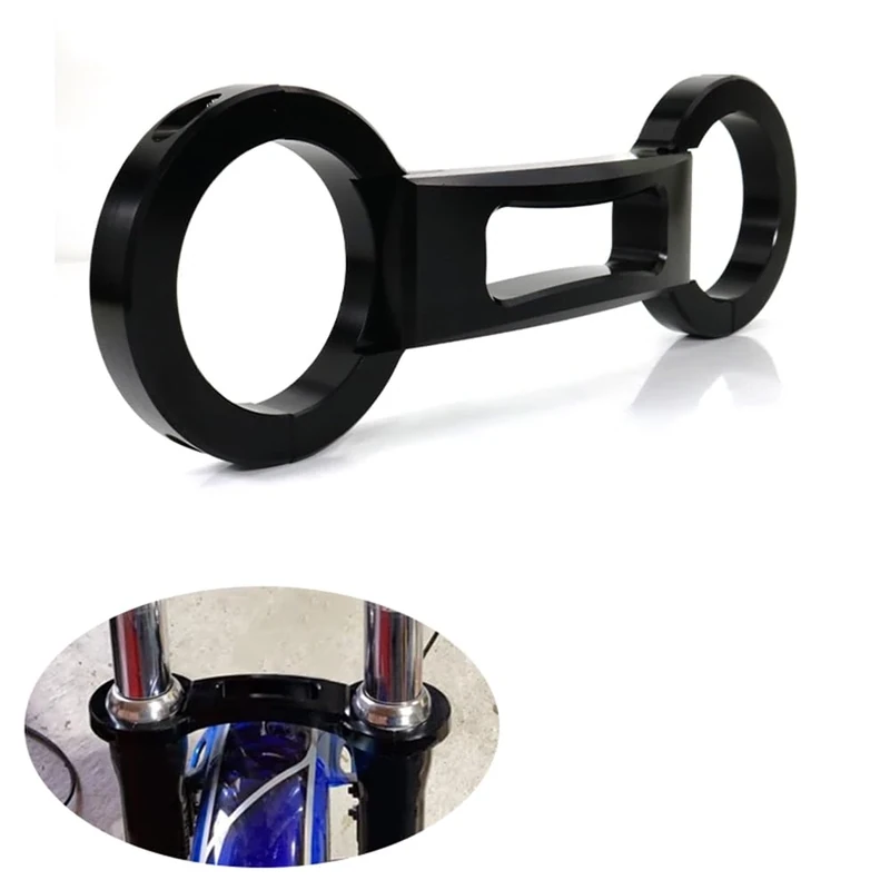 Xitomer 49mm Fork Brace - Fit for Dyna Street Bob FXDB 2006-2017, FXDL/FXDLS/FXLR 2006-2021, V-Rod VRSCA/VRSCB/VRSCAW 02-10, Super Glide FXD/FXDI/FXDI35 2006-2010 Fork Bracket - Image 1