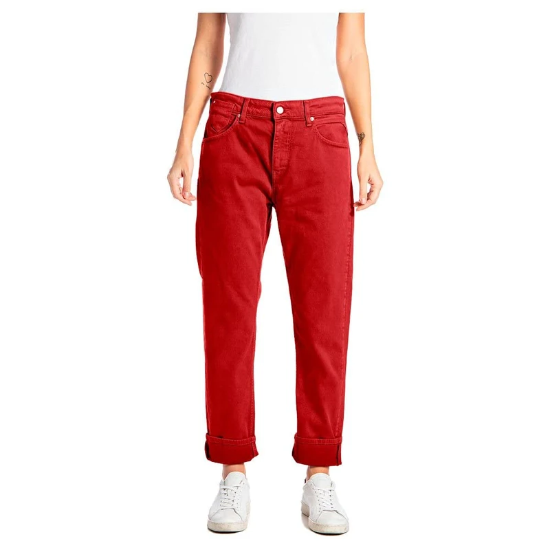 REPLAY Women's Marty Jeans, 056 Red, 26W x 28L