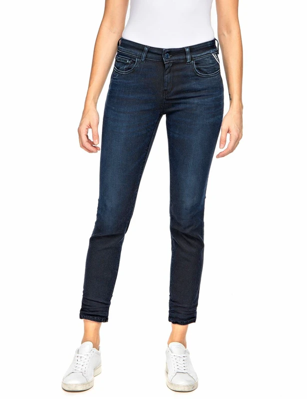 REPLAY Women's Faaby Forever Jeans, 007 Dark Blue, 27W x 32L