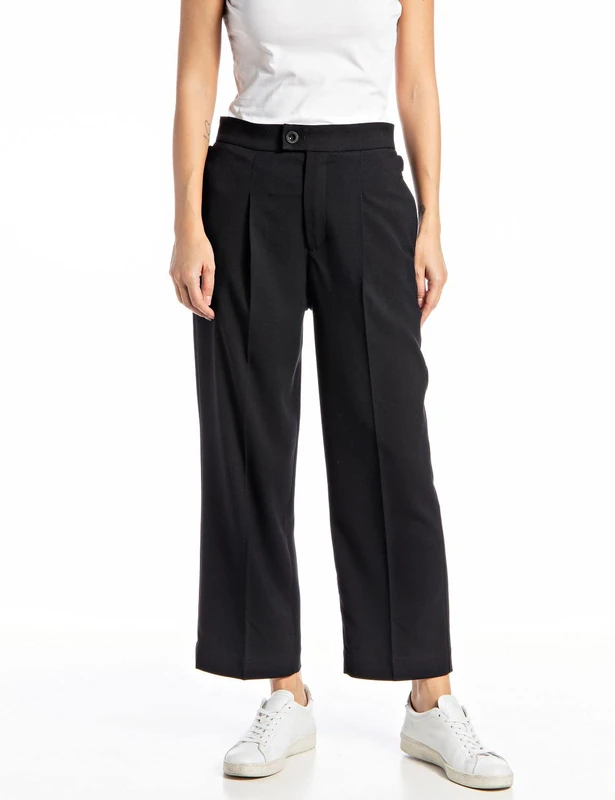 REPLAY Women's Trousers, 098 Black, 32W Regular