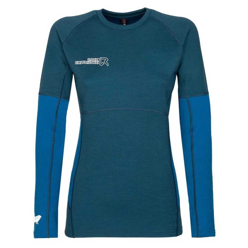 ROCK EXPERIENCE REWT01411 Moonstone LS T-Shirt Women O007 Caviar Melange+O217 Ebony Melange M