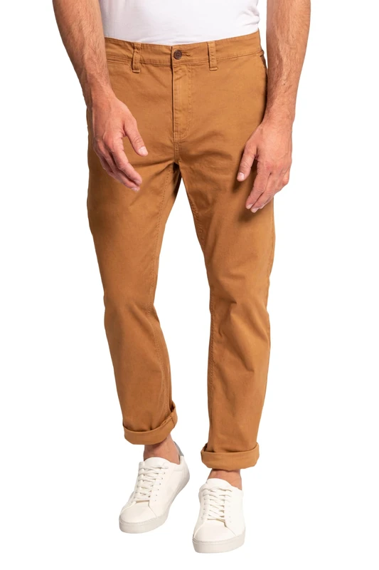 JP 1880 Men's Chino Hose, Bauch, FLEXNAMIC, 4-Pocket, Regular Fit Pants, Caramac, 64