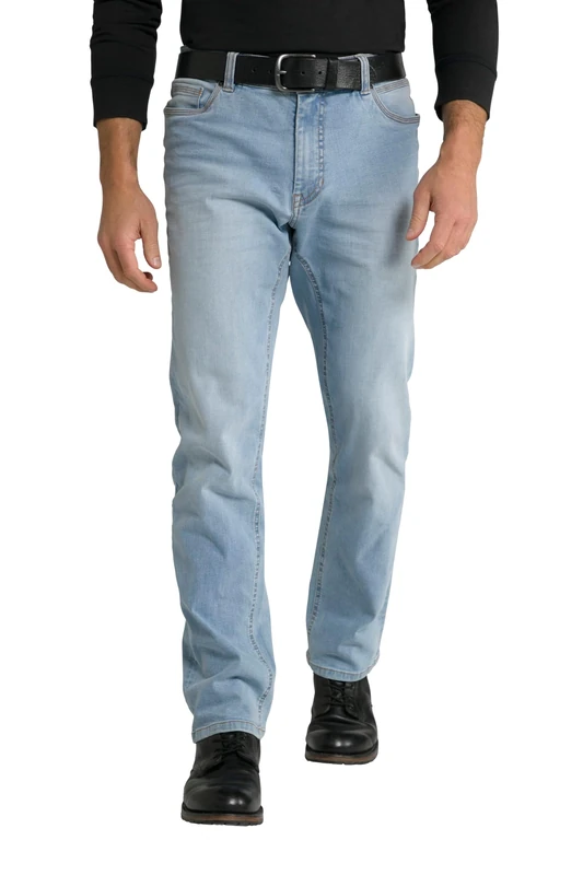 JP 1880 Men's Jeans, FLEXNAMIC®, Straight Fit, bis Gr. 70/35 Pants, Bleached Denim, 30 - Image 1