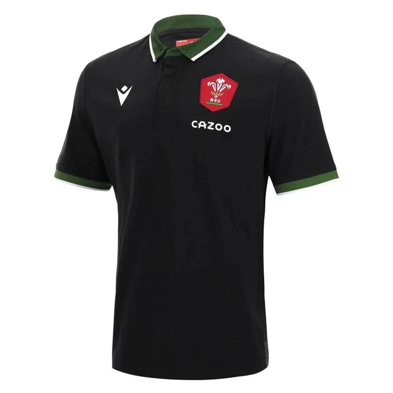 Macron welsh rugby 2021/22 short sleeve away cotton replica shirt