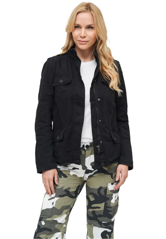 Brandit Women Britannia Jacket, color: black, size: 4XL