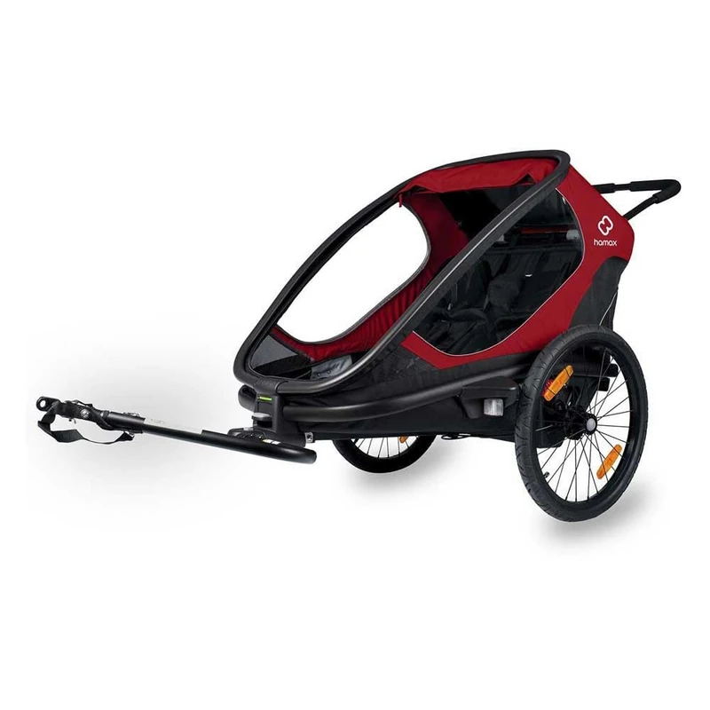 Hamax Outback One Child Bike Trailer: Red/Black
