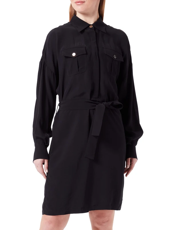 Sisley Women's Dress 4B5FLV01O, Black 100, 32