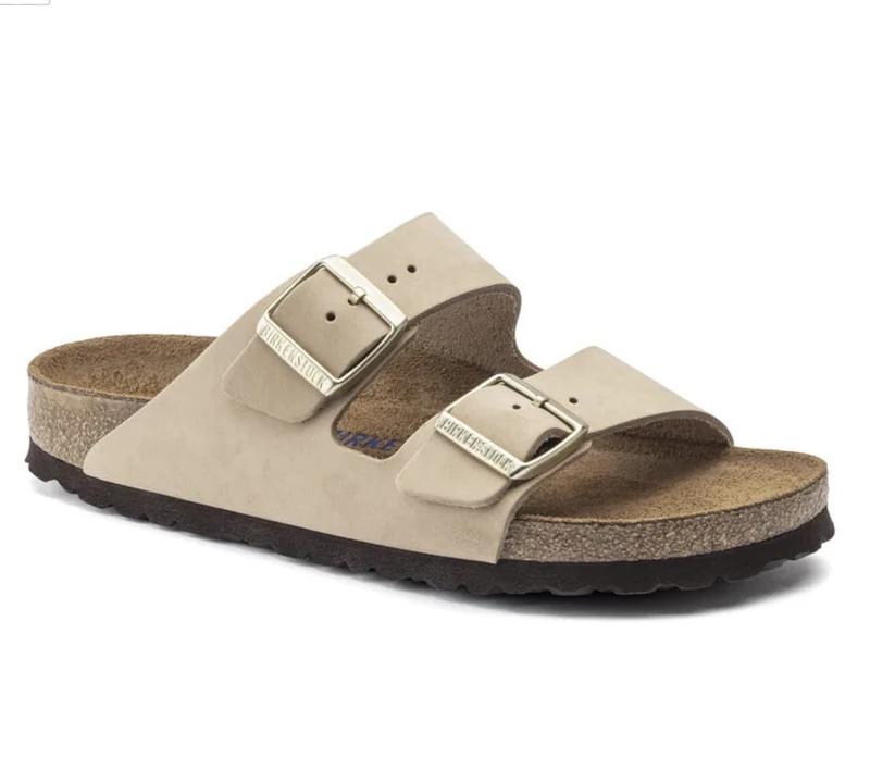 Birkenstock Arizona Sandal - Sandcastle Nubuck Soft Footbed 41 EU