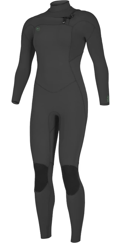 O'Neill Womens Ninja 4/3mm Chest Zip Wetsuit - Black