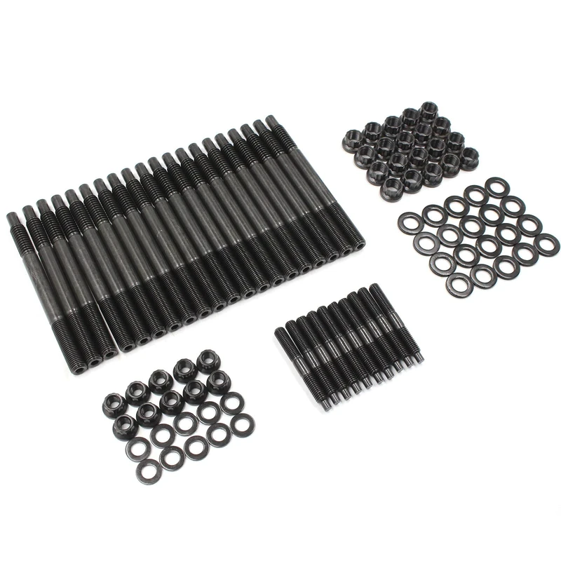 12-Point Cylinder Gasket Head Stud Bolt Kit Compatible with 2004-2019 LS1 LS3 5.3L 5.7L 6.0L Engines / Chevy LS1 LS6 4.8L 5.3L 6.0L 234-4317