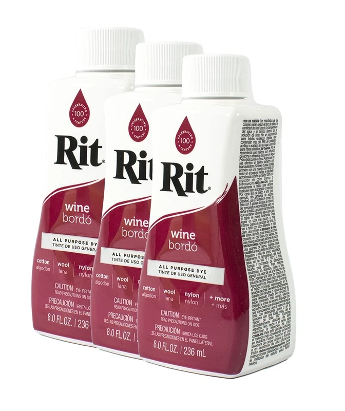 Rit Dye Liquid 236ml Wine Pack of 12