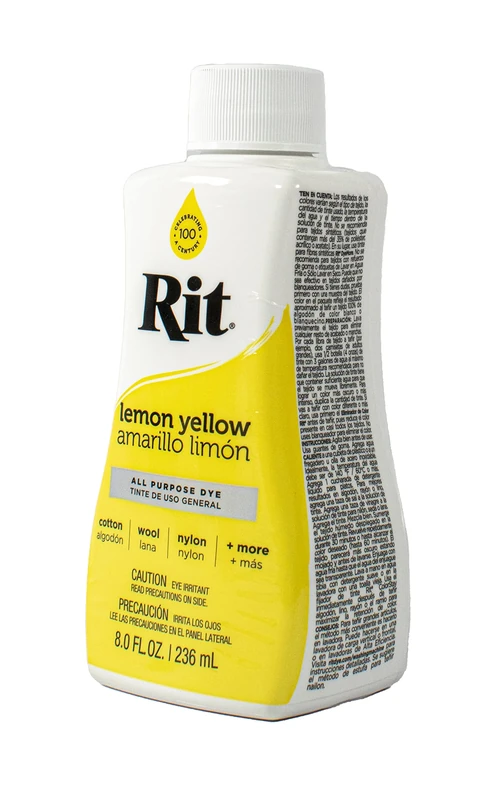 Rit Dye Liquid 236ml Lemon Yellow Pack of 12