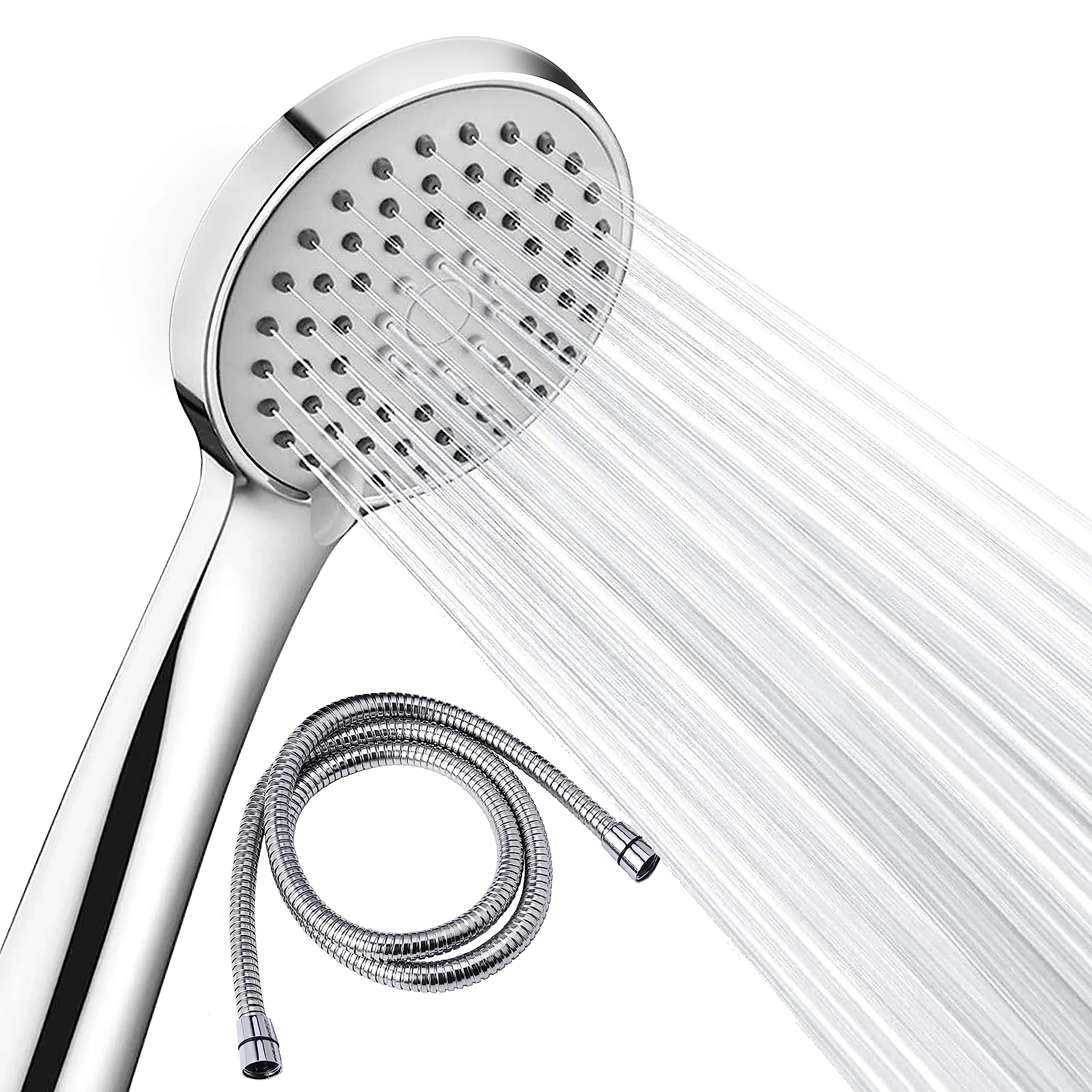 Shower Head and Hose,Samodra High Pressure Shower Head with 1.5m Shower Hose,Low Pressure Shower Heads to Increase Pressure with 3 Spray Modes