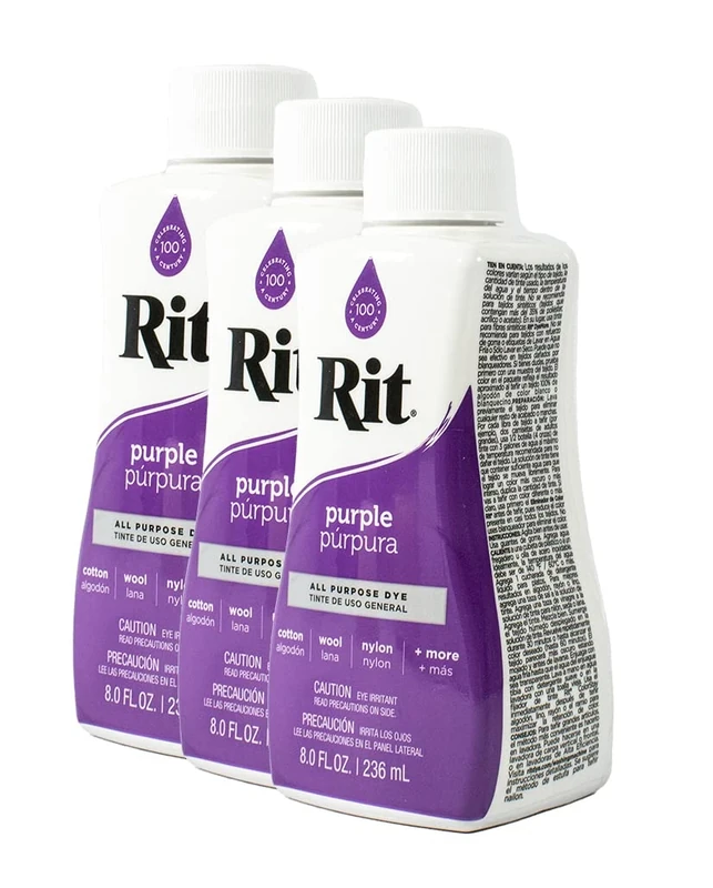 Rit Dye Liquid 236ml Purple Pack of 12