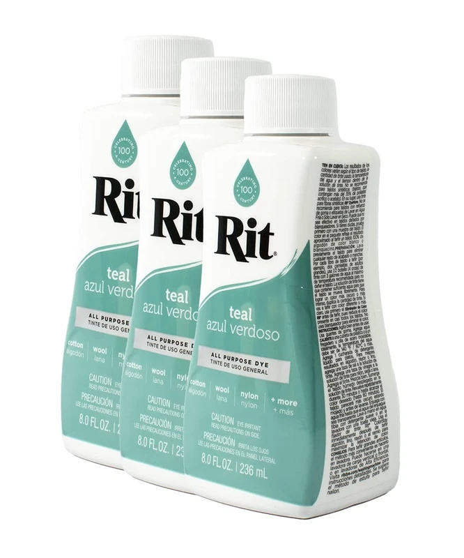 Rit Dye Liquid 236ml Teal Pack of 12
