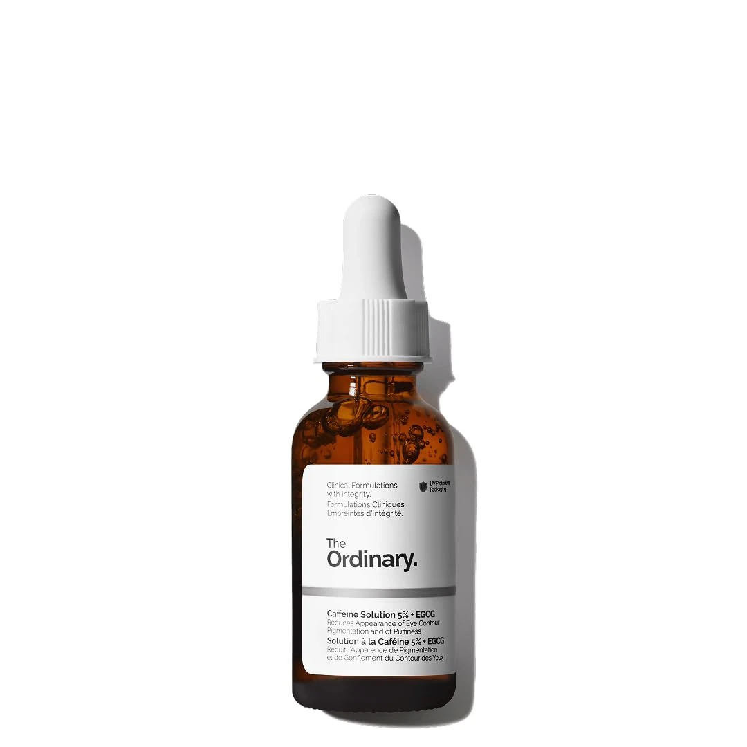 The Ordinary Caffeine Solution 5% + EGCG, Depuffing Eye Serum for Dark Circles and Tired Eyes, 30ml