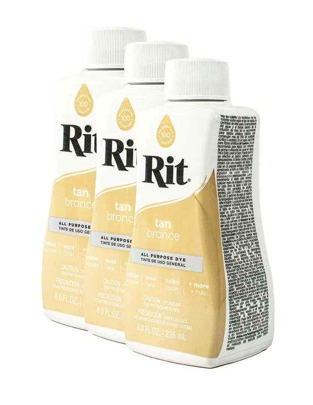 Rit Dye Liquid 236ml Tan Pack of 12