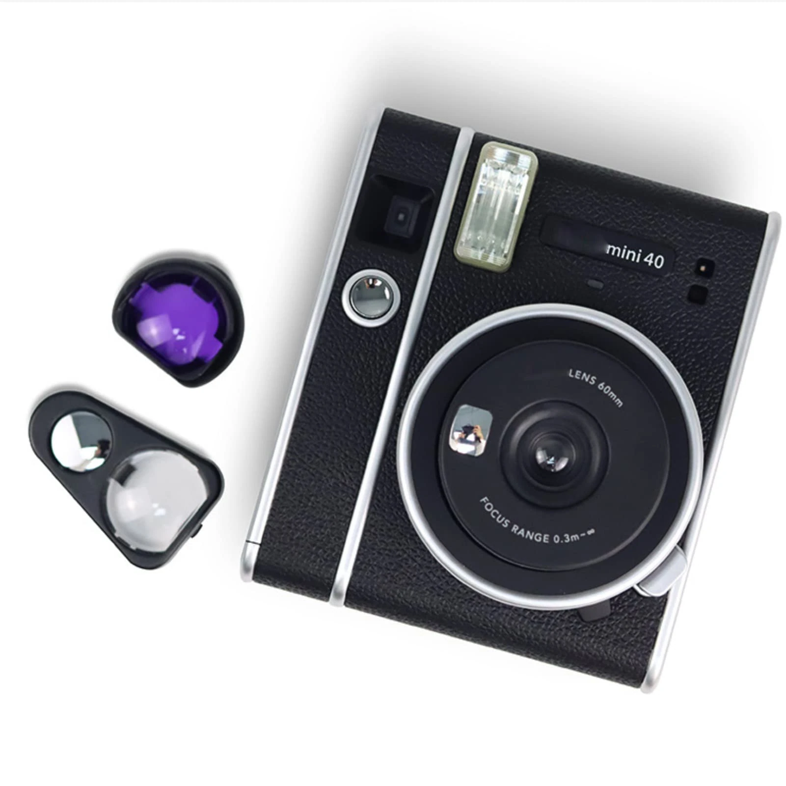 Mini 40 Camera Color Close Up Lens Filters Kit Compatible with Fujifilm Instax Mini 40 Instant Camera Special Effect Color Self-Portrait Mirror Selfie Lens Accessories