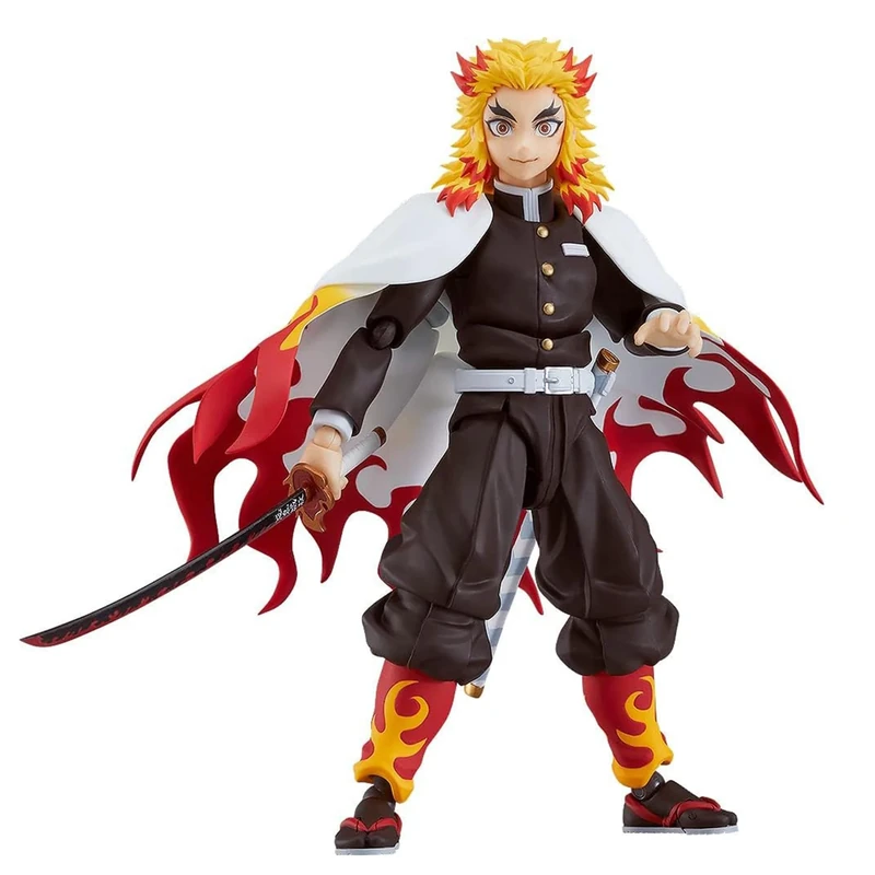 Max Factory Figma Kyojuro Rengoku 15cm - 3 Faces & Flame Effects