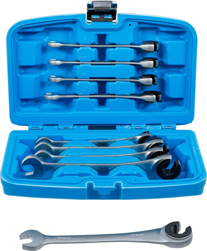 BGS 30849 | Ratchet Combination Wrench Set | open | 8 - 17 mm | 9 pcs.