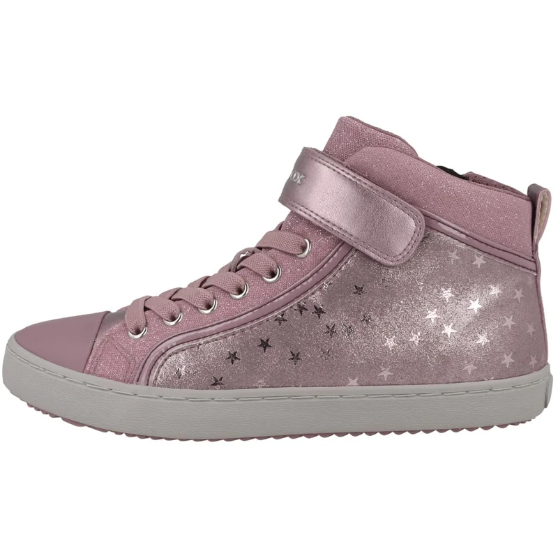 Geox Girls J Kalispera Sneakers, Dk Pink, 10 UK