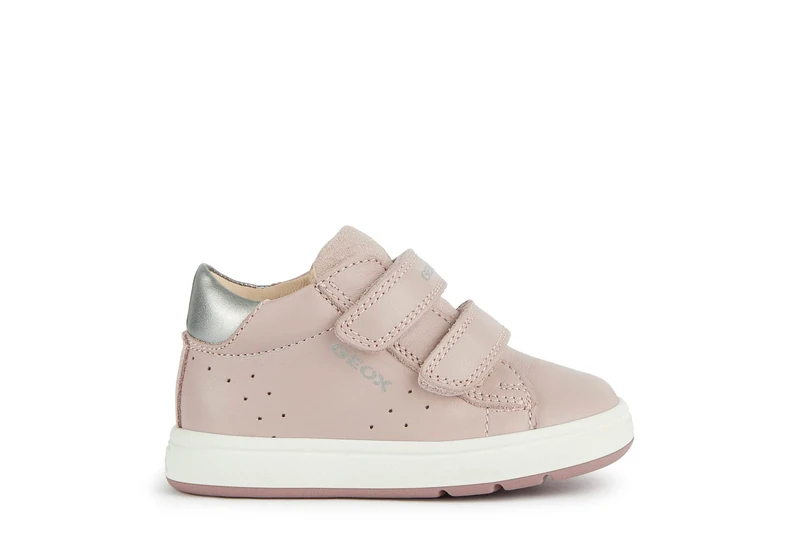 Geox Baby Girls B Biglia C First Steps, Old Rose Silver, 5 UK Child