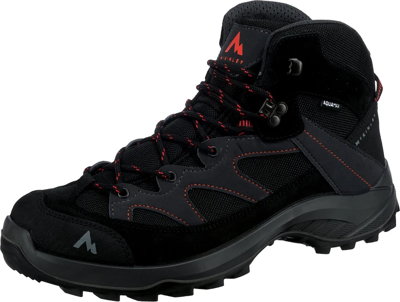 McKinley Men's Discover II Trekking Shoes, Anthracite/Red, 10 UK