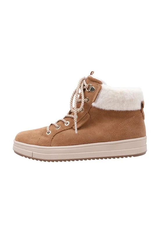 Geox Girl's J Rebecca Girl Wpf Sneakers, Whisky, 1 UK Child - Image 1