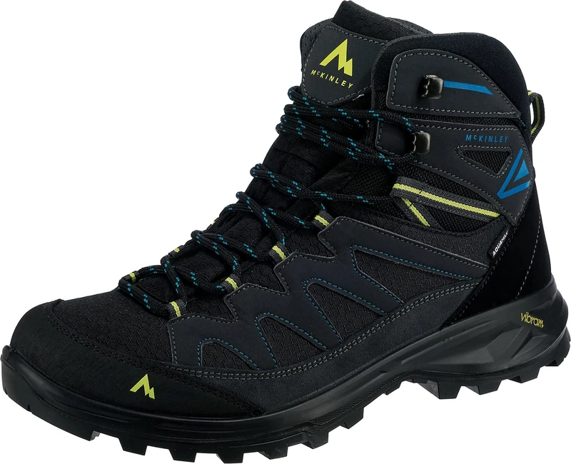 McKinley Men's Vulcanus Hiking Boots, Anthracite/Blue Petr, 5.5 UK