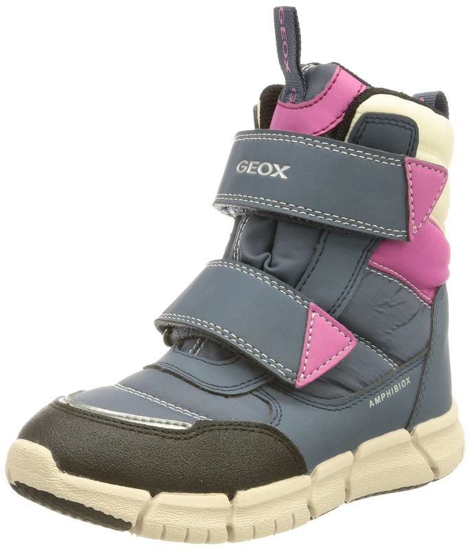 Geox Girl's J Flexyper Girl Ab Ankle Boots, Avio Fuchsia, 5 UK Child - Image 1