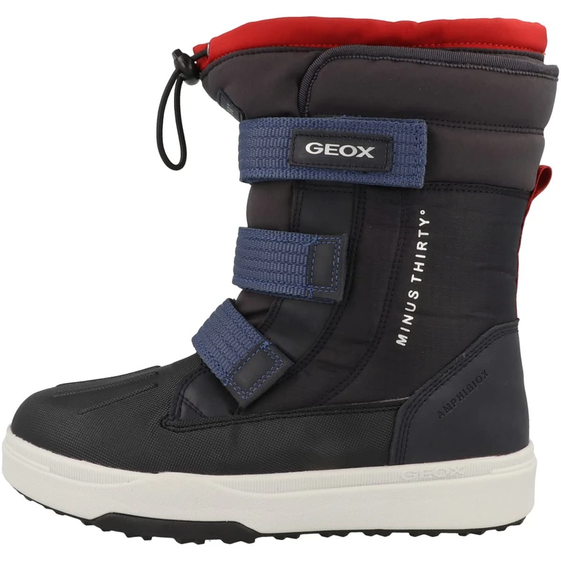 Geox Boy's J Bunshee Pg Boy a Boots, Navy Red, 3 UK Child