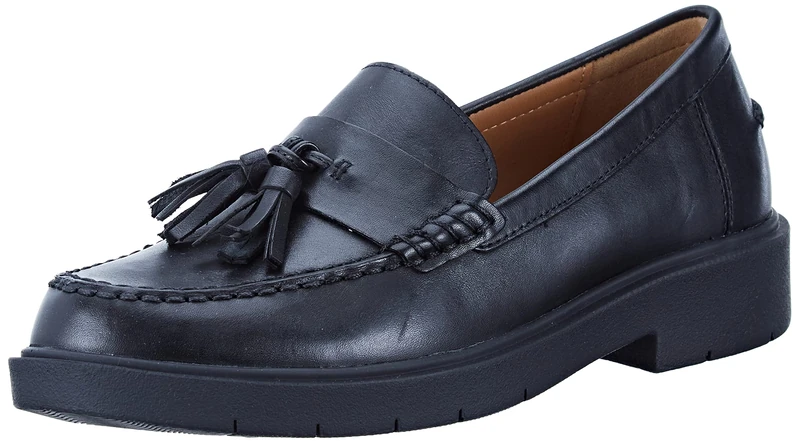 Geox Womens D Spherica Ec1 Moccasins, Black, 7.5 UK