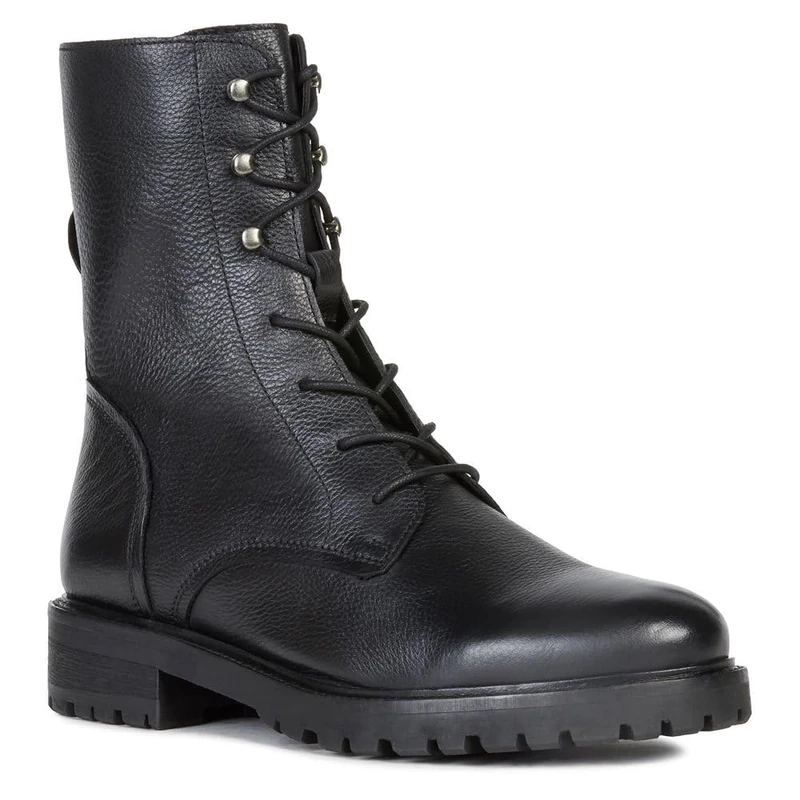 Geox Women's D Hoara H Ankle Boots, Black, 4 UK - Image 1