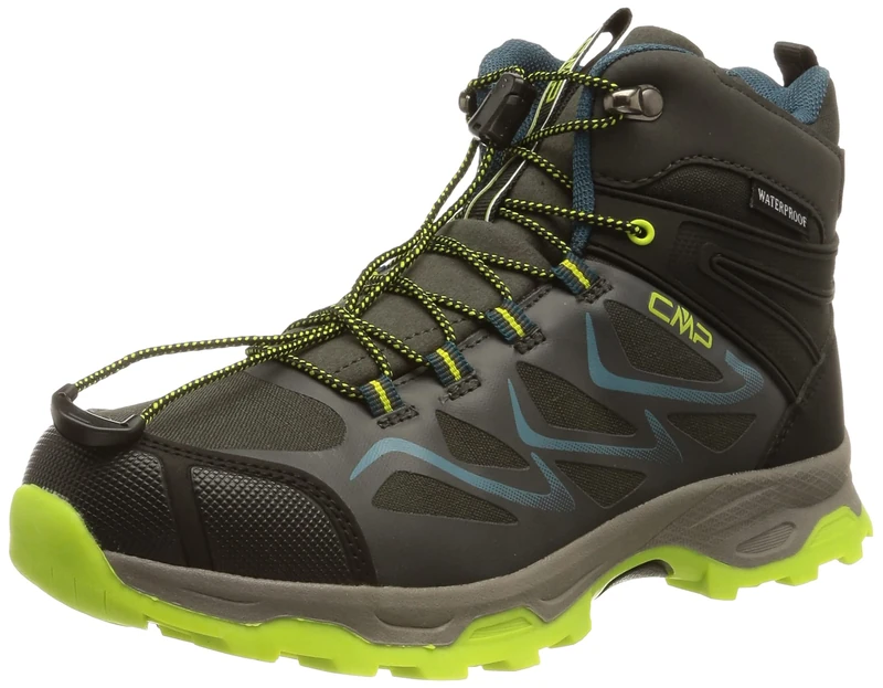 CMP Unisex Children's Byne Mid Wp Outdoor Shoes Walking Shoe, Antracite Acido, 10.5 UK Child