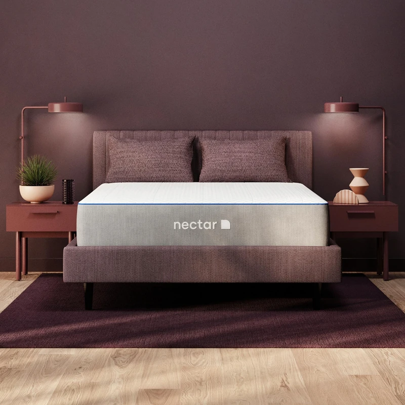 Nectar Super King Hybrid Mattress 365 Night Trial - Memory Foam Super King Size Mattresses, 6 Layer, Forever Warranty