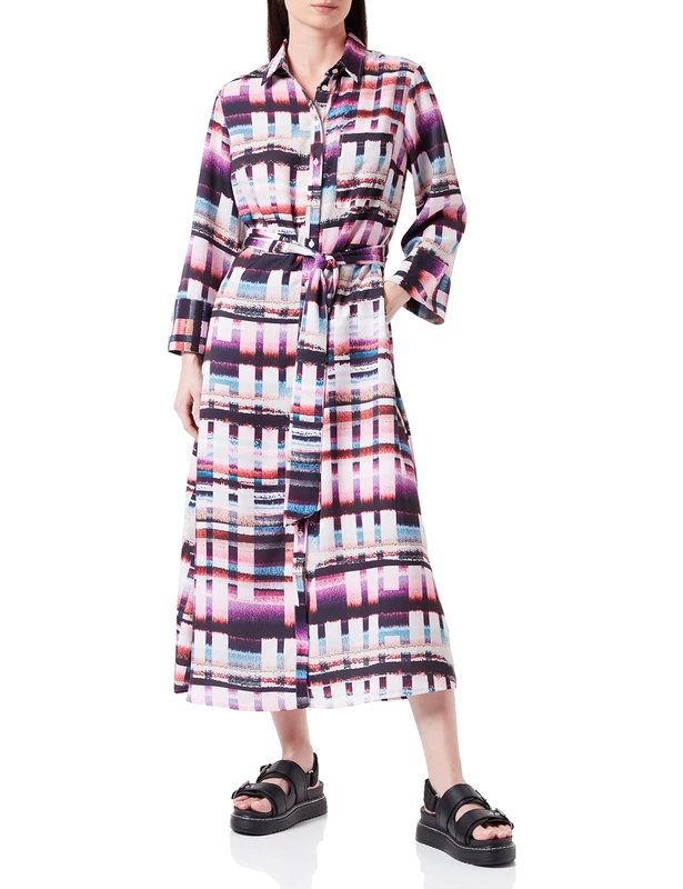 REPLAY Women's W9790 Dress, 010 Multicoloured, XL