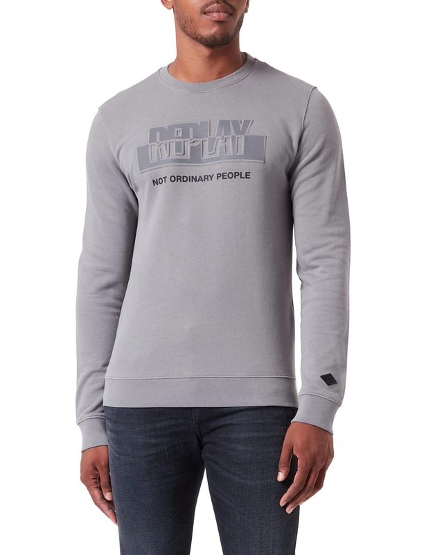 REPLAY Men's Sweatshirt, 773 clay, XS