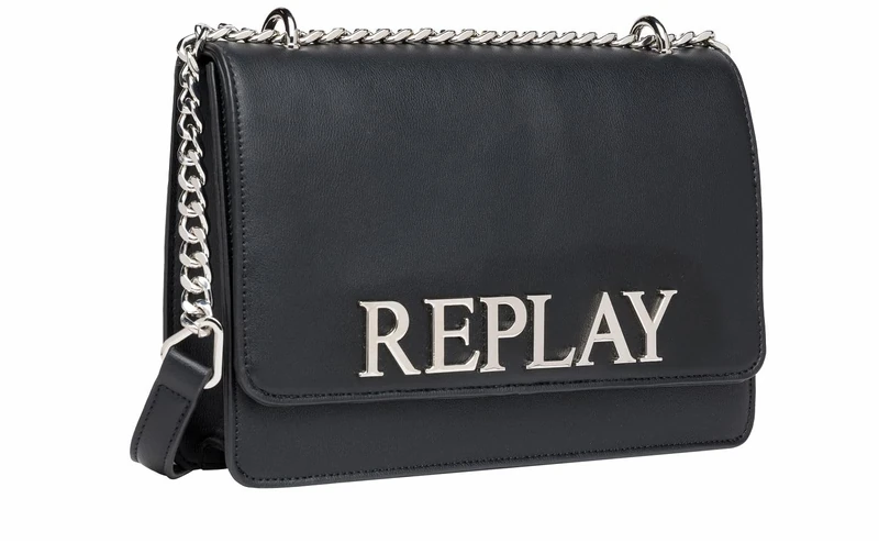 Replay women's handbag made of faux leather, black (Black 098), one size