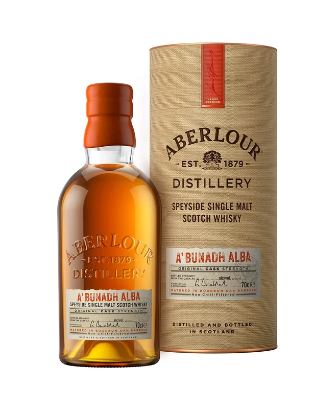 Aberlour A'Bunadh Alba Single Malt Scotch Whisky, 70 Cl With Gift Box