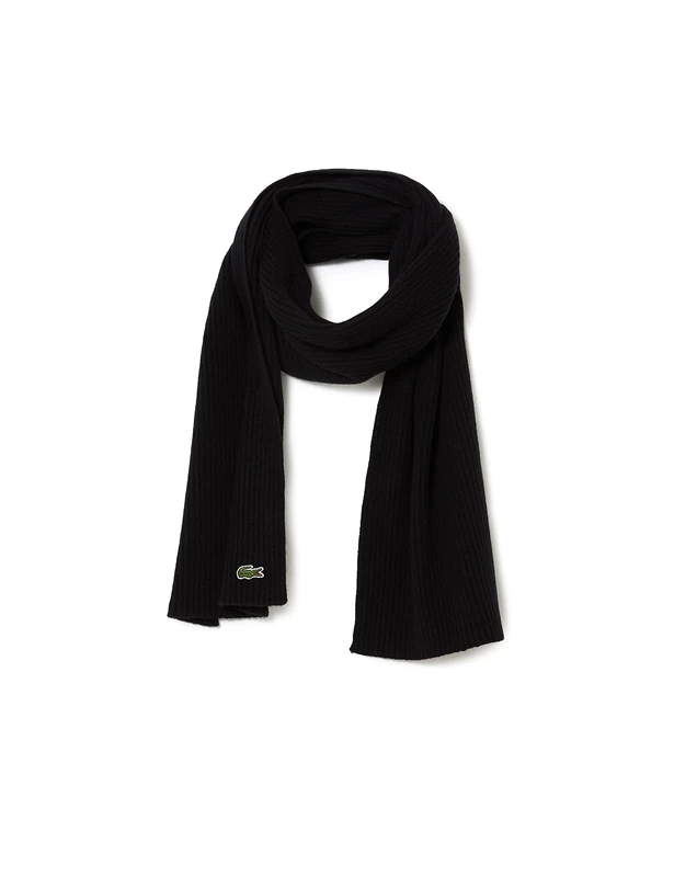 Lacoste Unisex Scarf, Black, One size - Image 1